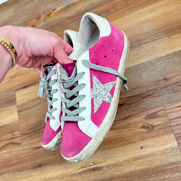 Pink and Silver Golden Goose Size 36 - Picture 1 of 4
